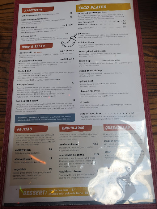 Menu Paco's Tacos & Tequila - 7