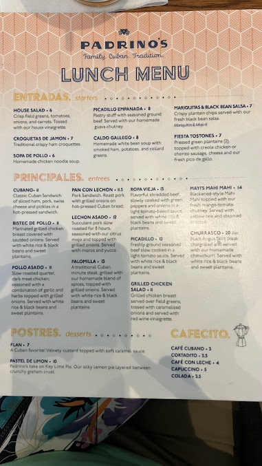 Menu Padrino’s Cuban Restaurant - 3