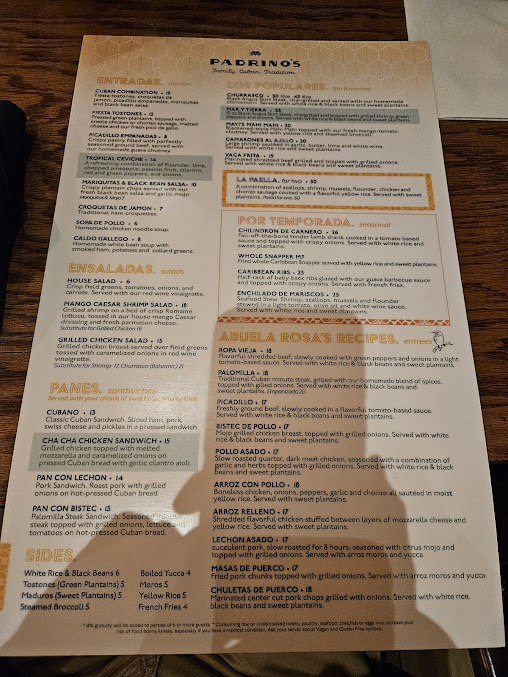 Menu Padrino’s Cuban Restaurant - 5