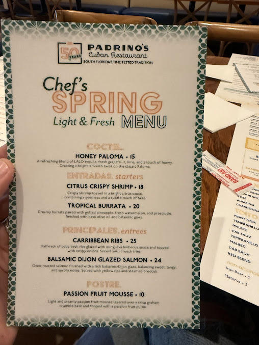 Menu Padrino’s Cuban Restaurant - 7