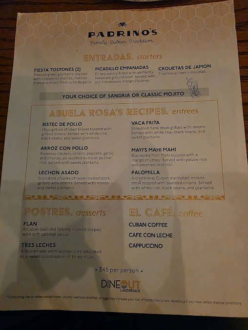 Menu Padrino’s Cuban Restaurant - 8