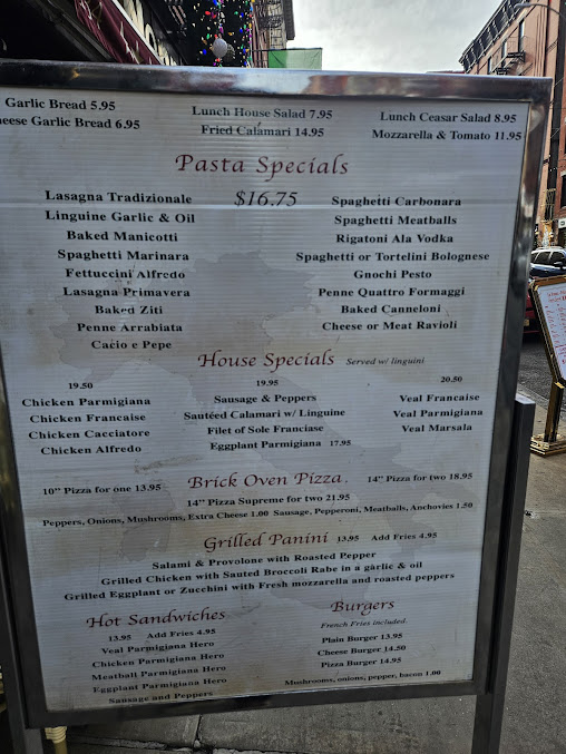 Menu Paesano Of Mulberry Street - 6