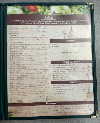 Menu Palermo Pizza Italian Restaurant - 1