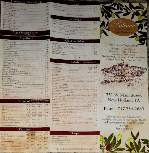 Menu Palermo Pizza Italian Restaurant - 5