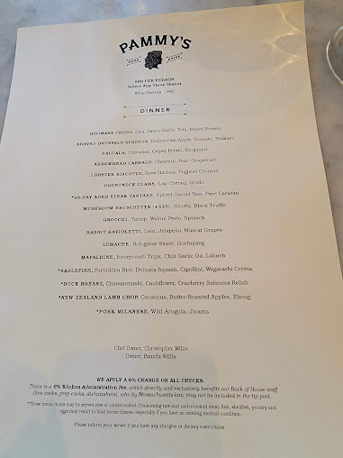 Menu Pammy's - 2
