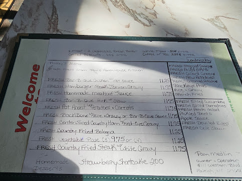 Menu Pam's Farmhouse Restaurant - 0
