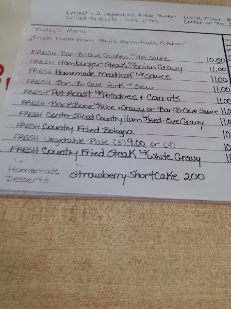 Menu Pam's Farmhouse Restaurant - 3