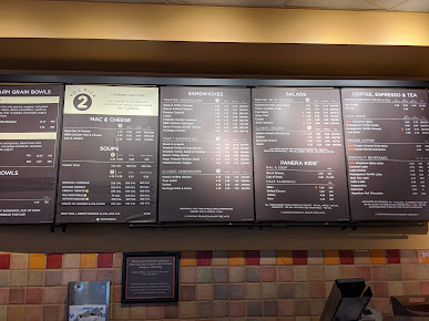 Menu Panera Bread - 1