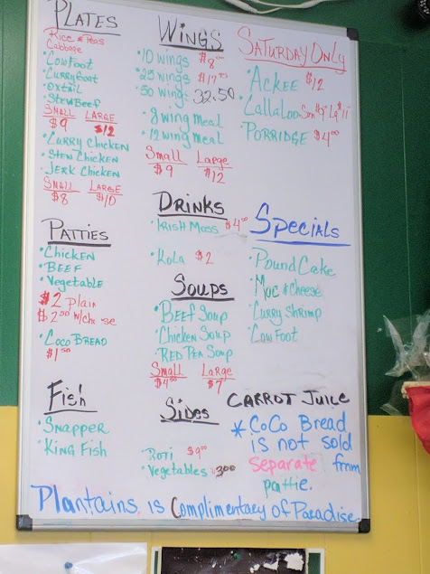 Menu Paradise West Indian American - 1