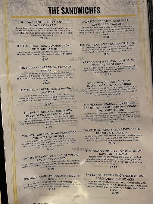 Menu Parish Cafe & Bar - 1