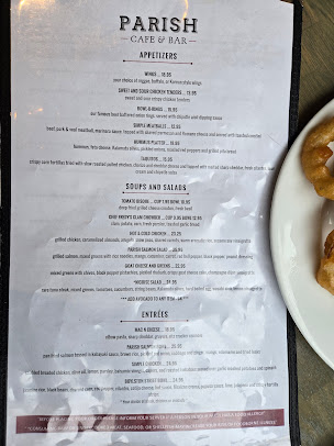 Menu Parish Cafe & Bar - 4
