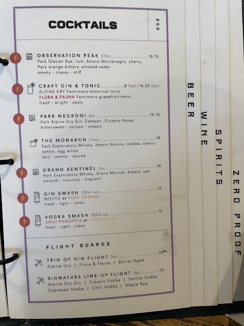 Menu Park Distillery Restaurant Bar - 2