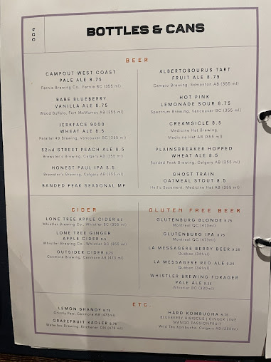 Menu Park Distillery Restaurant Bar - 3