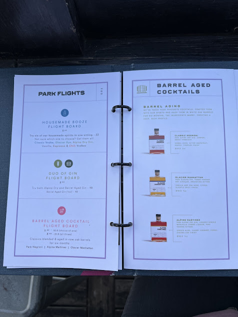 Menu Park Distillery Restaurant Bar - 6