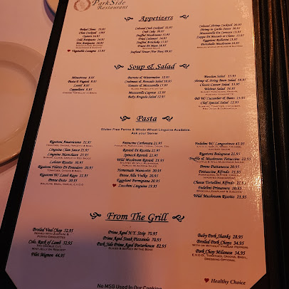 Menu Park Side Restaurant - 2