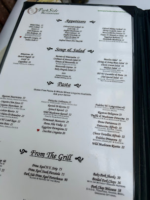 Menu Park Side Restaurant - 9