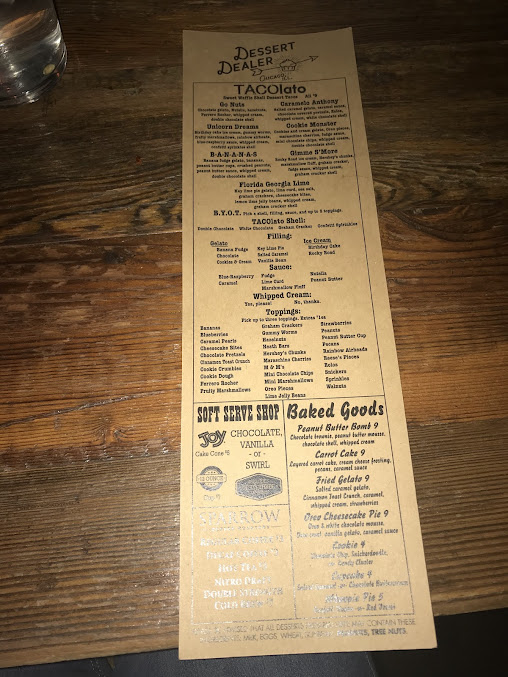 Menu Parlor Pizza Bar Wicker Park - 1