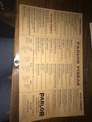 Menu Parlor Pizza Bar Wicker Park - 8