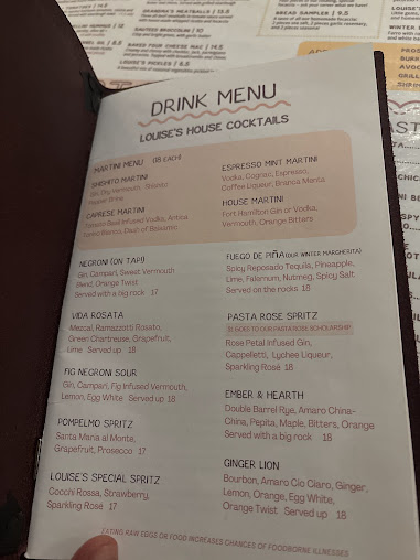 Menu Pasta Louise Restaurant - 3