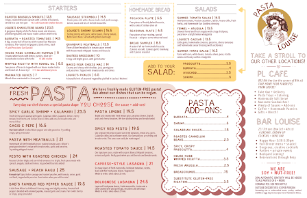 Menu Pasta Louise Restaurant - 4