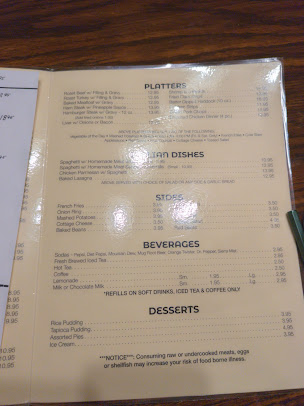 Menu Path Valley Family Restaurant - 2