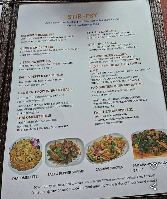 Menu Pattaya Thai - 3