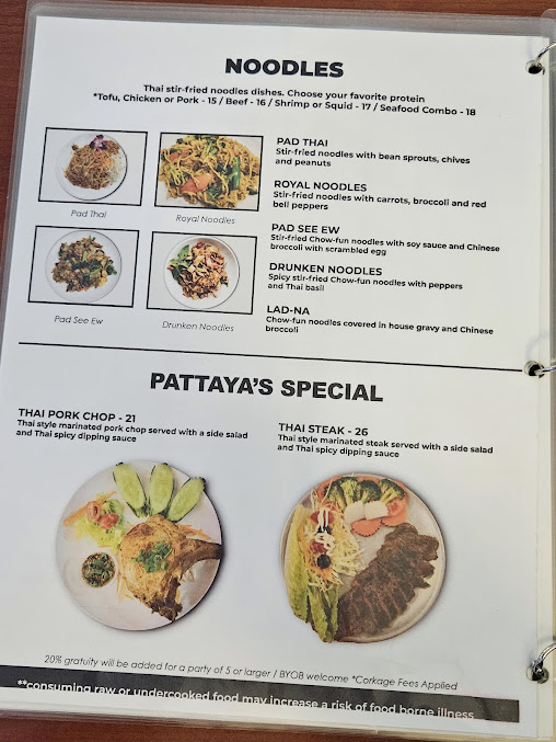 Menu Pattaya Thai - 7