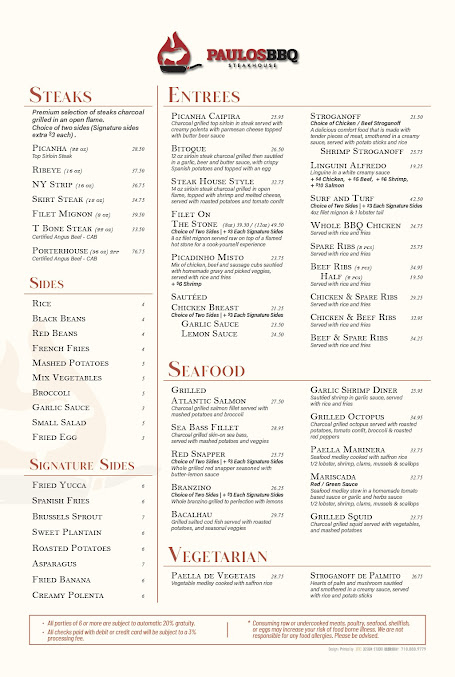 Menu Paulos Bbq Steakhouse - 3
