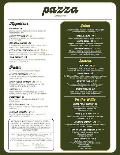 Menu Pazza On Porter - 9