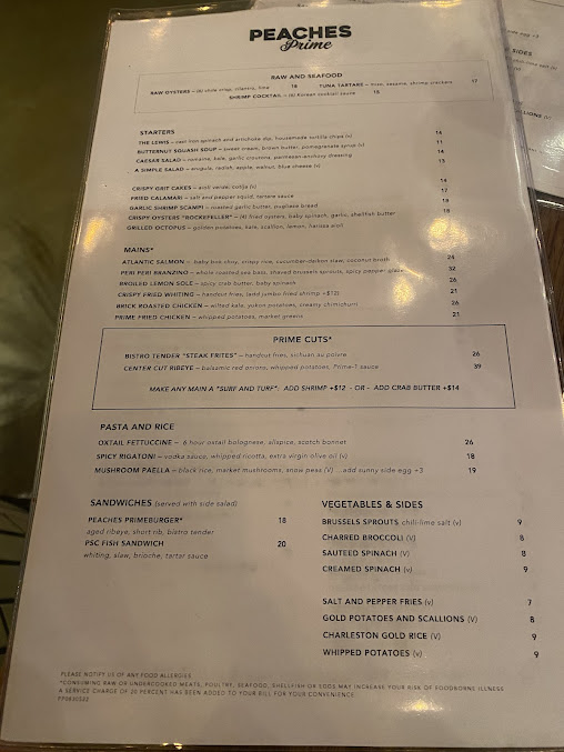 Menu Peaches Prime - 3