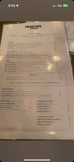 Menu Peaches Prime - 4