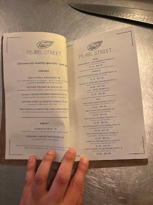 Menu Pearl Street Raw Bar Restaurant - 3