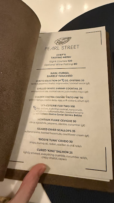 Menu Pearl Street Restaurant - 3