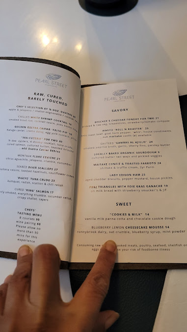 Menu Pearl Street Restaurant - 4