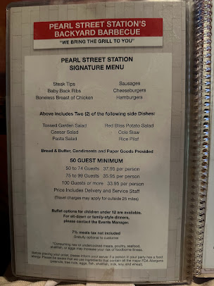 Menu Pearl Street Station Restaurant - 3