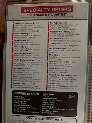 Menu Pearl Street Station Restaurant - 4