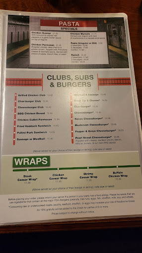 Menu Pearl Street Station Restaurant - 7