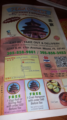 Menu Pekin Chinese Restaurant And Supermarket - 2