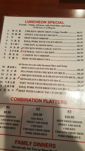 Menu Peking Chinese Restaurant Twin Falls - 2