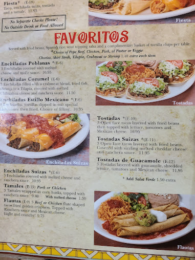 Menu Pepes Mexican Restaurant Griffith - 0