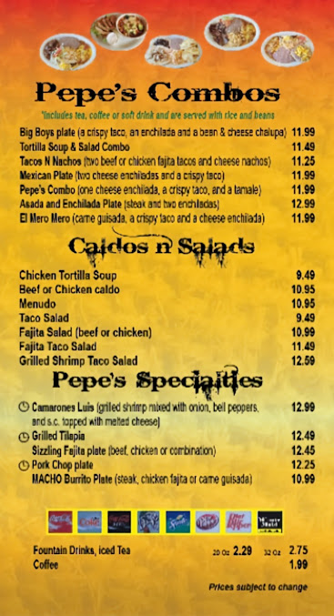 Menu Pepes Tacos N Salsa - 3