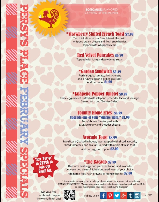 Menu Persys Place Middleboro Ma - 2