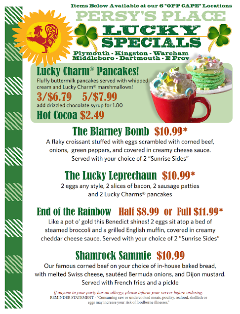 Menu Persys Place Middleboro Ma - 4