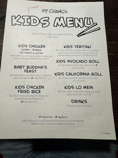 Menu P.f. Chang's - 2