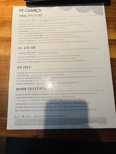 Menu P.f. Chang's - 6