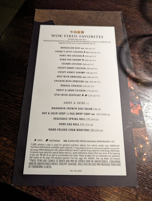Menu P.f. Chang's - 8