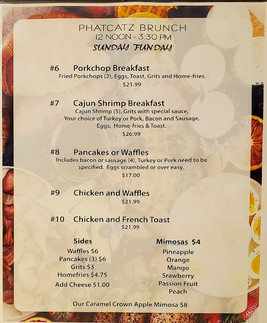 Menu Phat Catz Restaurant Bar - 1