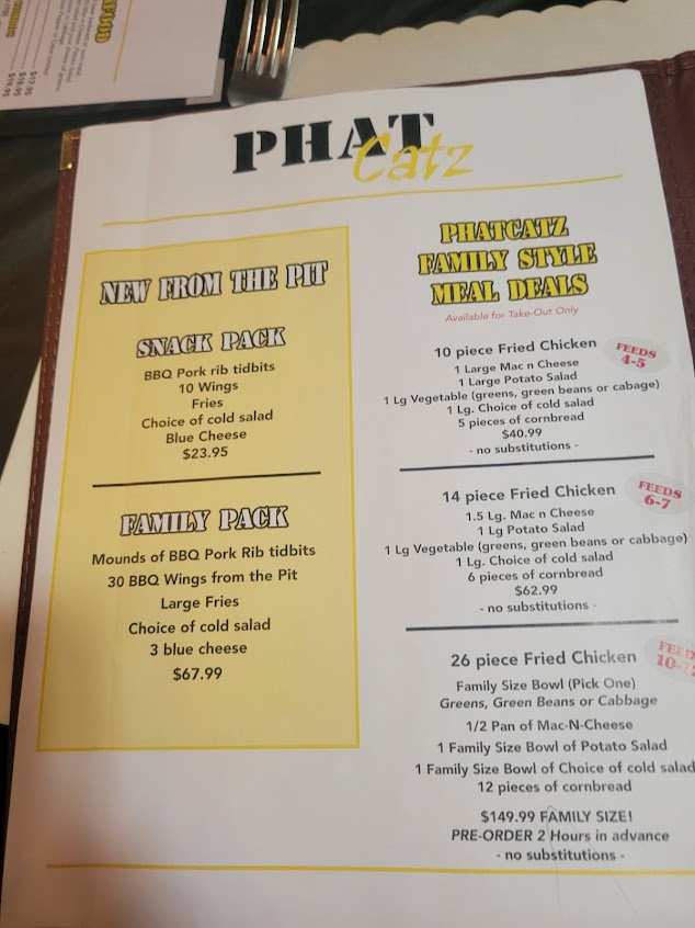 Menu Phat Catz Restaurant Bar - 4