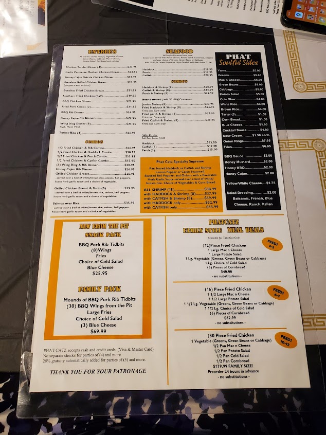 Menu Phat Catz Restaurant Bar - 6