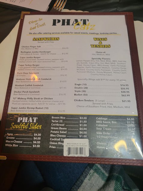 Menu Phat Catz Restaurant Bar - 7